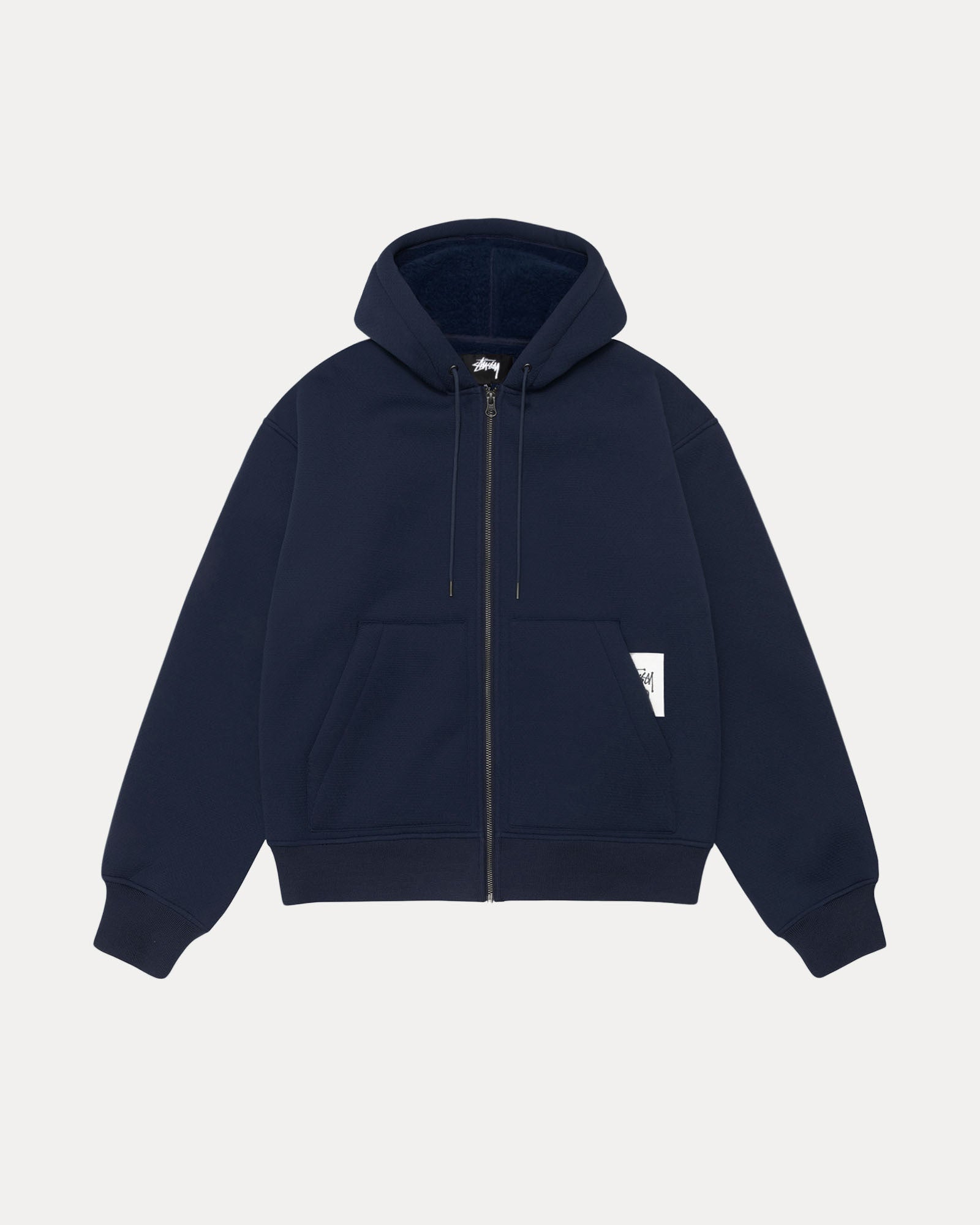 Bonded Sherpa Lined Hood Mens Long Sleeve In Blue