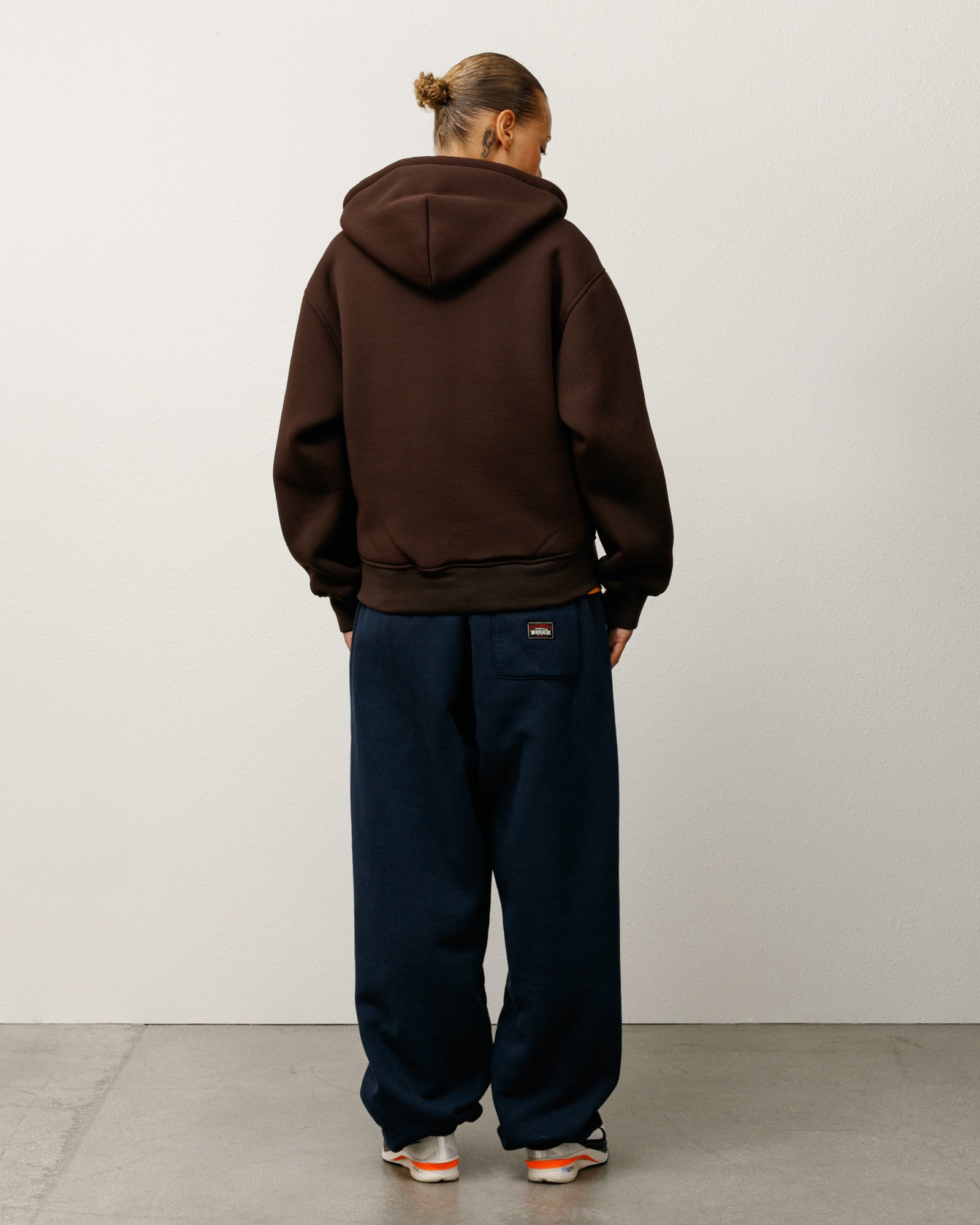 Bonded Sherpa Lined Hood Mens Long Sleeve In Brown
