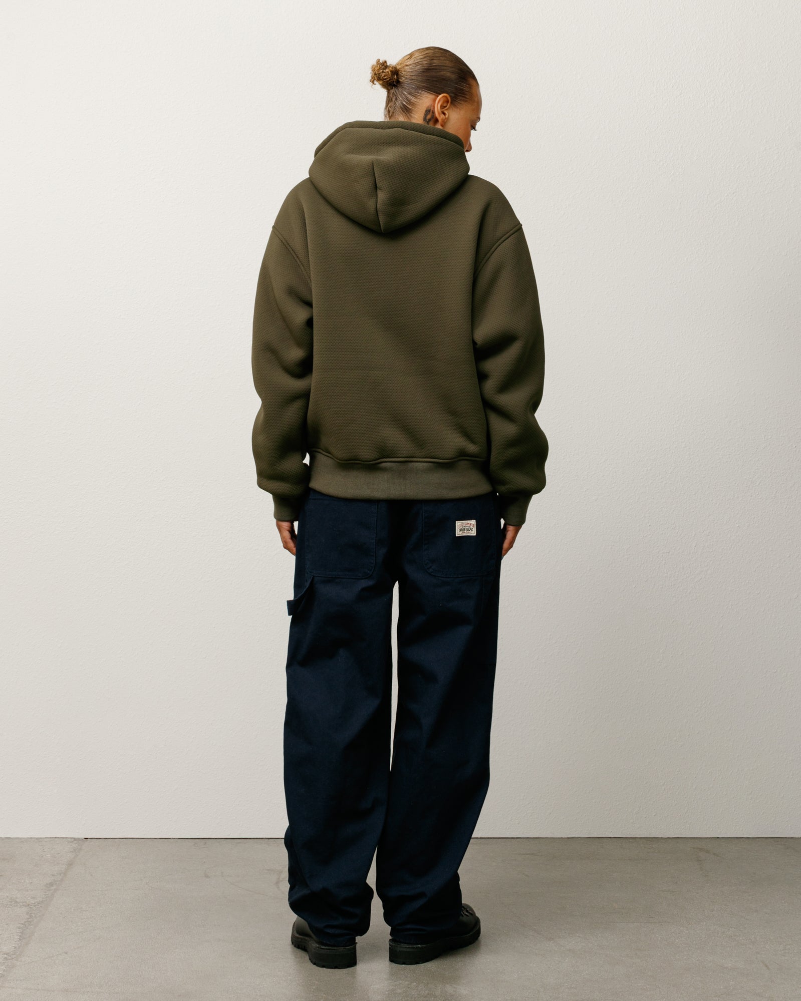Bonded Sherpa Lined Hood Mens Long Sleeve In Green