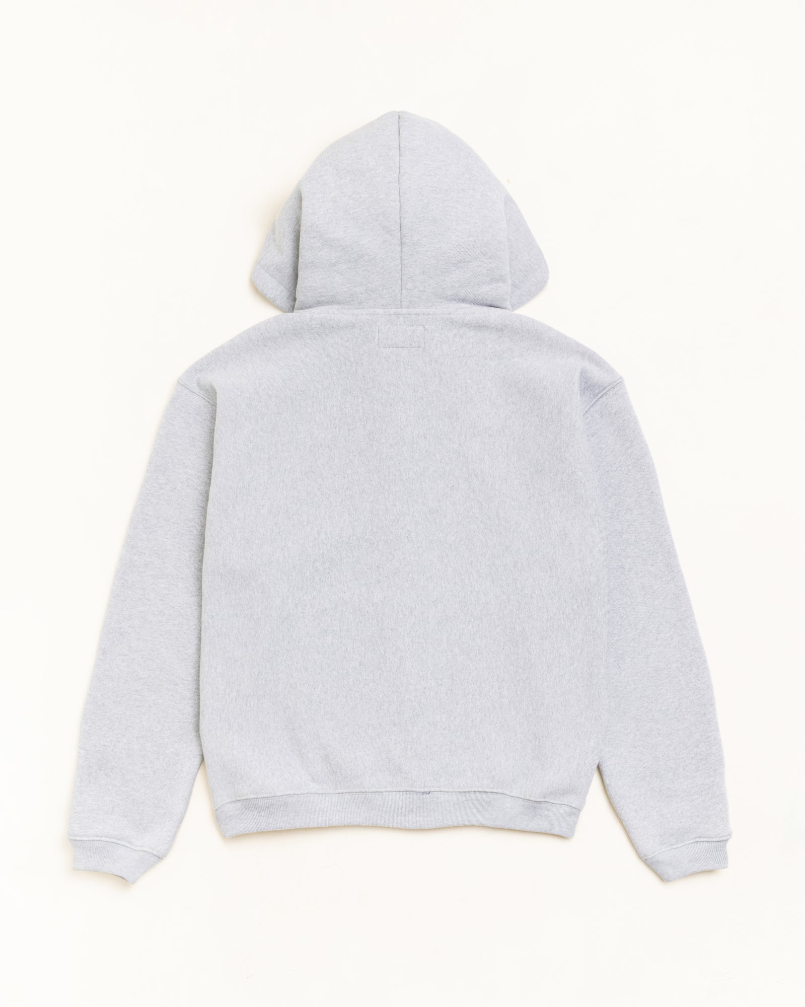 Varsity Zip Hood Unisex Long Sleeve In Grey Heather