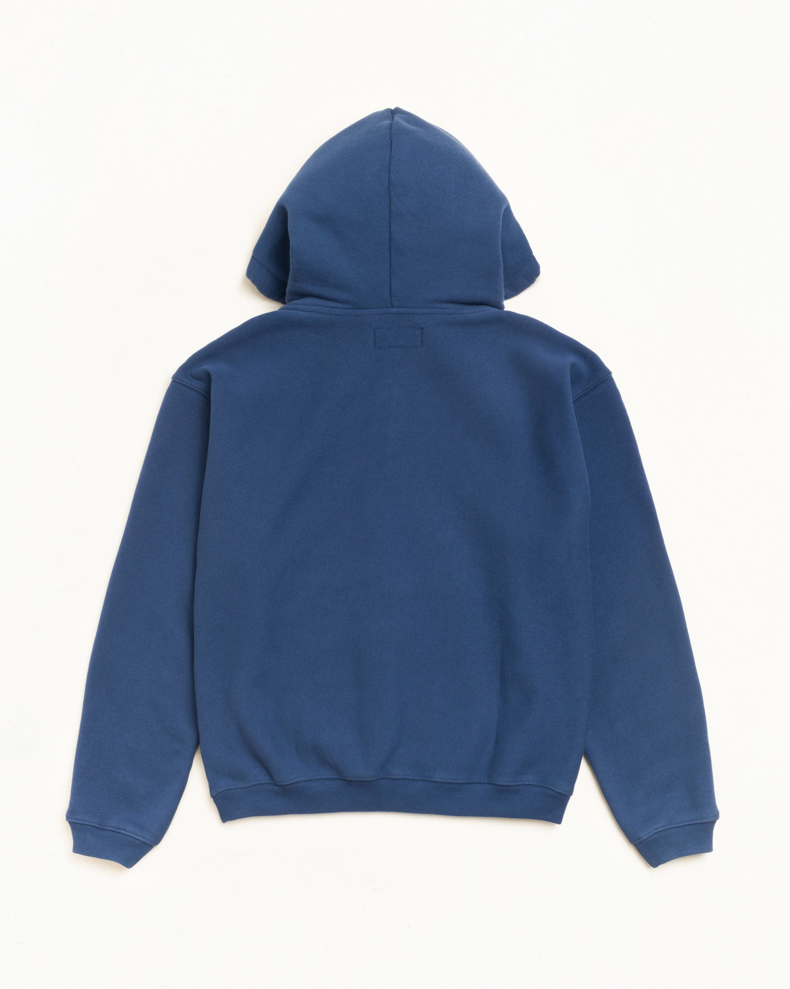 Varsity Zip Hoodie Mens Long Sleeve Sweatshirt in Navy