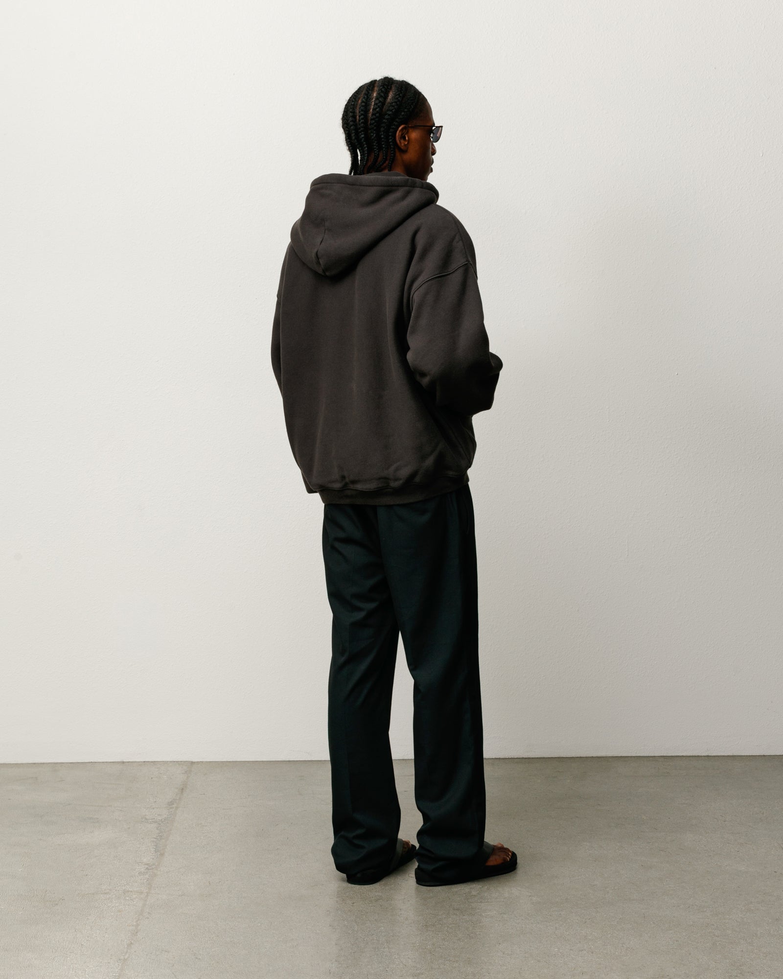 Varsity Zip Hoodie - Washed Black | Zip-up Fleece | Stüssy Canada