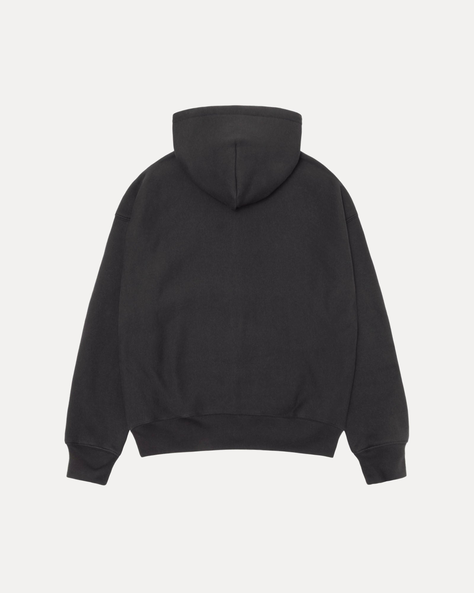 Stussy Applique Hood Mens Long Sleeve In Black