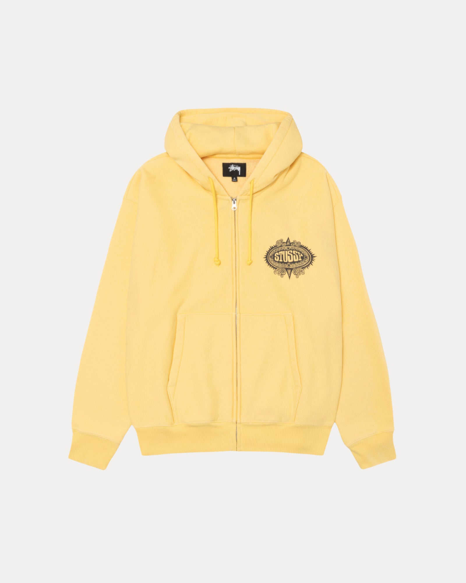 Mantra Zip Hood Mens Long Sleeve In Yellow