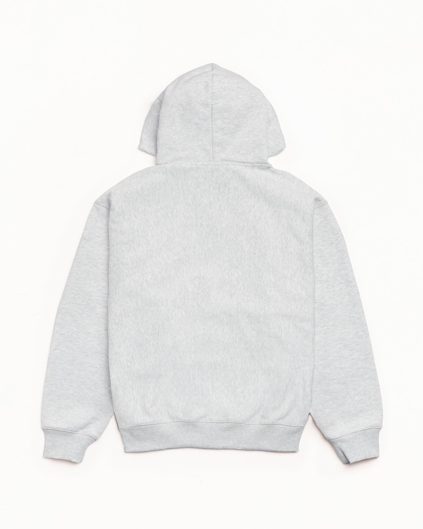 Double Stripe Hood Mens Long Sleeve In Ash Heather