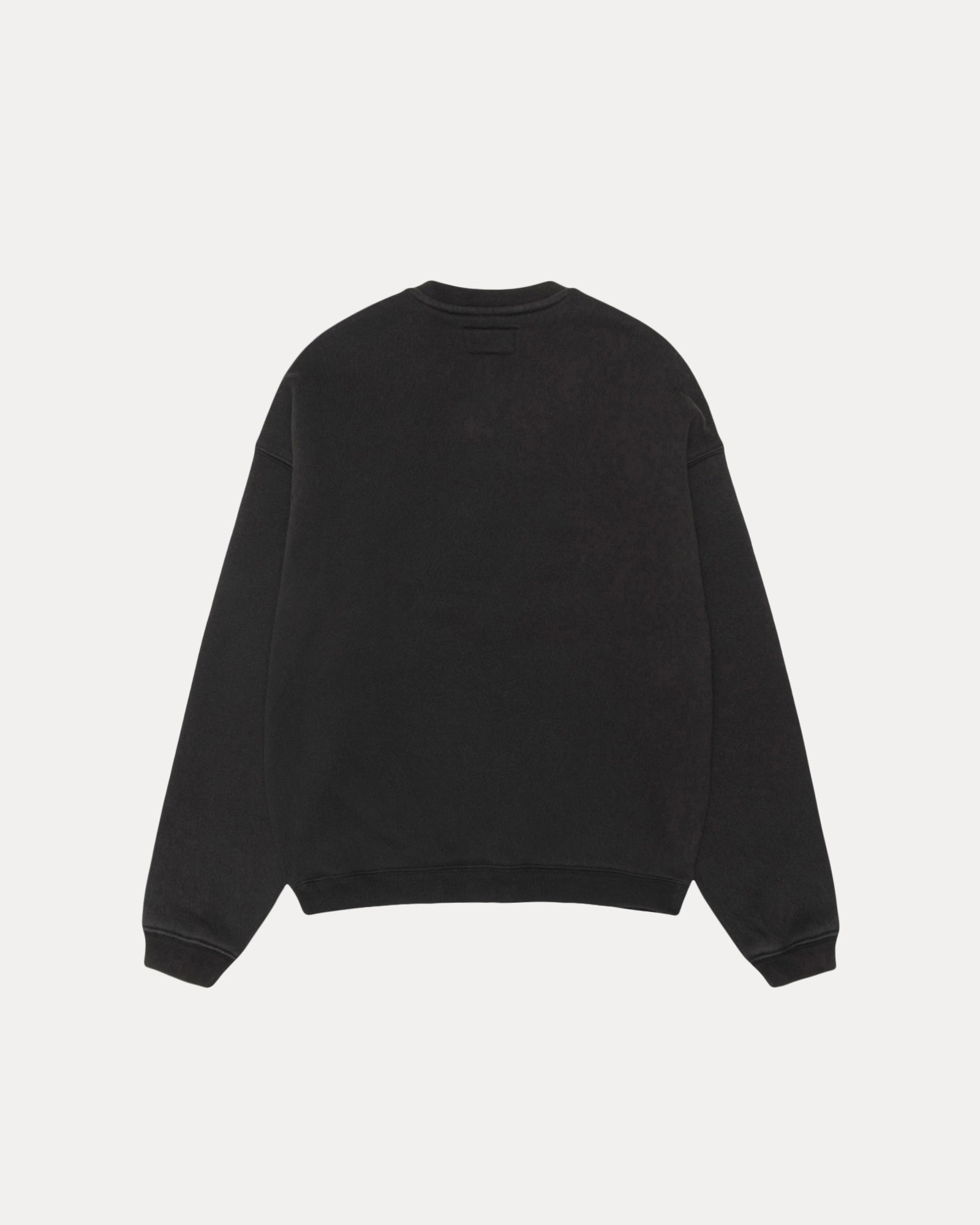 Stussy State Crew Mens Long Sleeve In Black