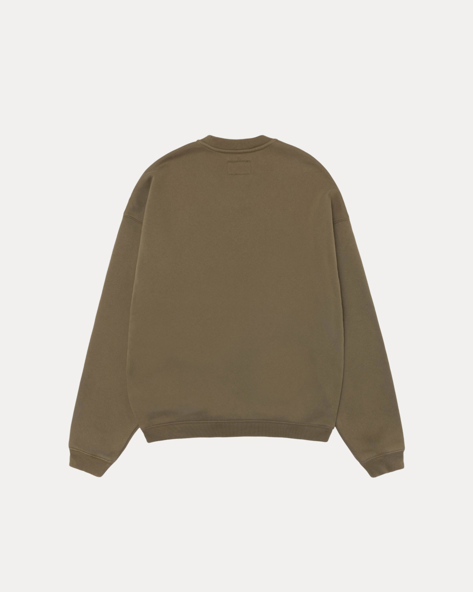 Stussy State Crew Mens Long Sleeve In Olive