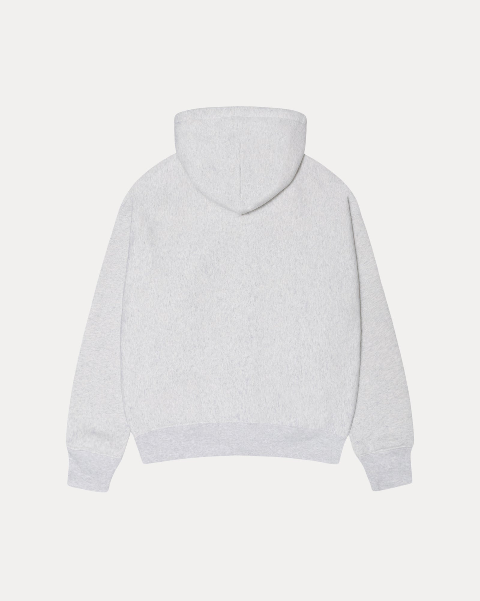 Stussy Est Printed Zip Hood Mens Long Sleeve In Ash Heather