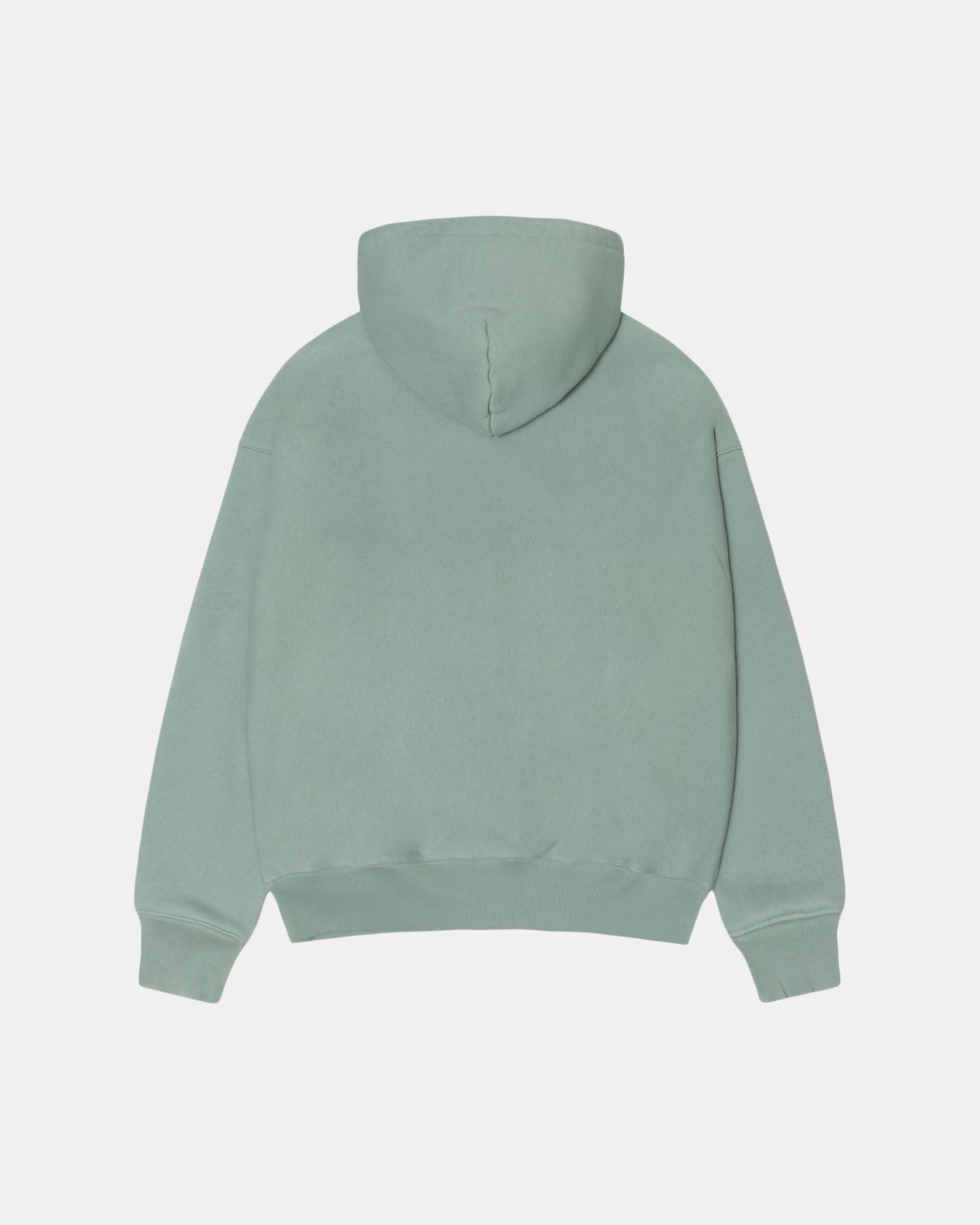 Stussy Est Printed Zip Hood Mens Long Sleeve In Grey Green