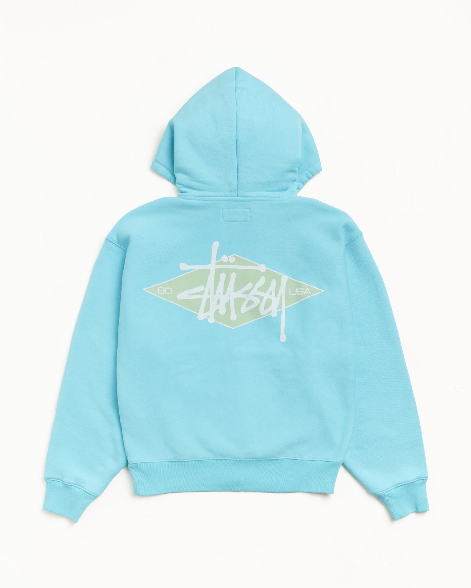Basic Diamond Zip Hoodie – Teal | Sweats | Stüssy Canada