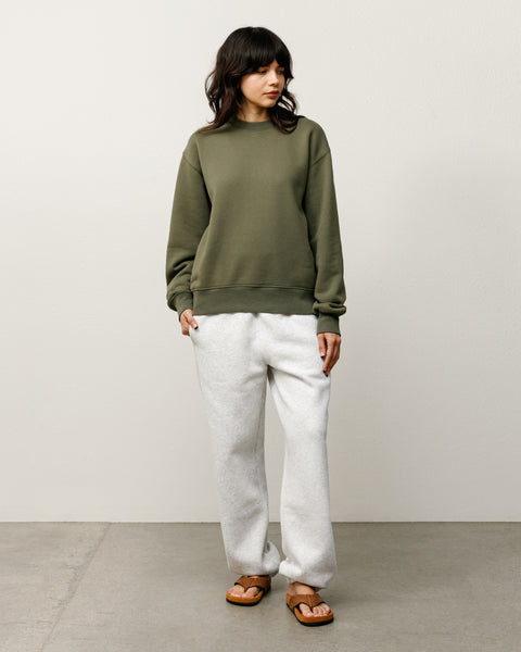 Sweats Crew Mens Long Sleeve In Green