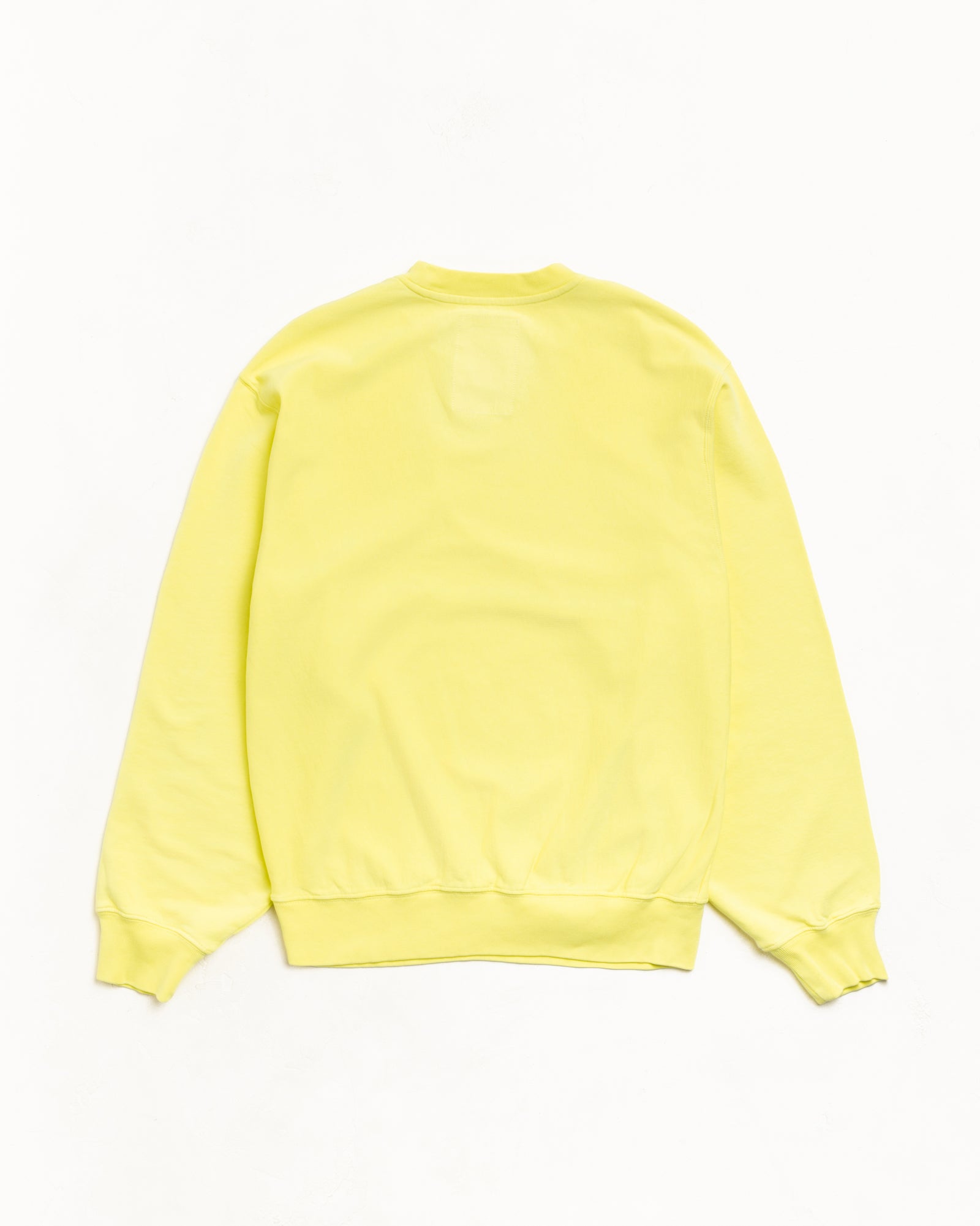 Lightweight Terry Crew Unisex Long Sleeve In Yellow