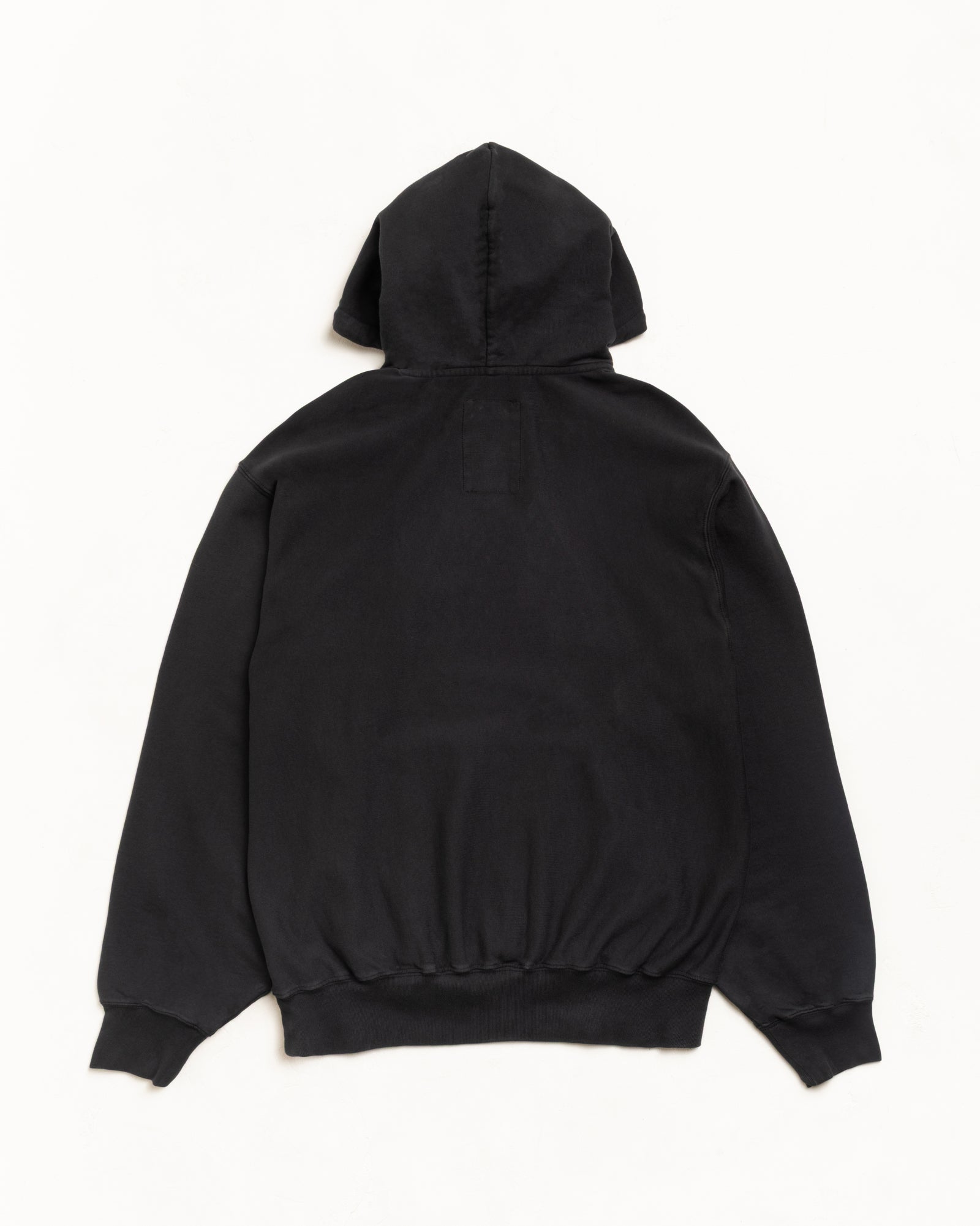 Lightweight Terry Hoodie Unisex Long Sleeve In Black