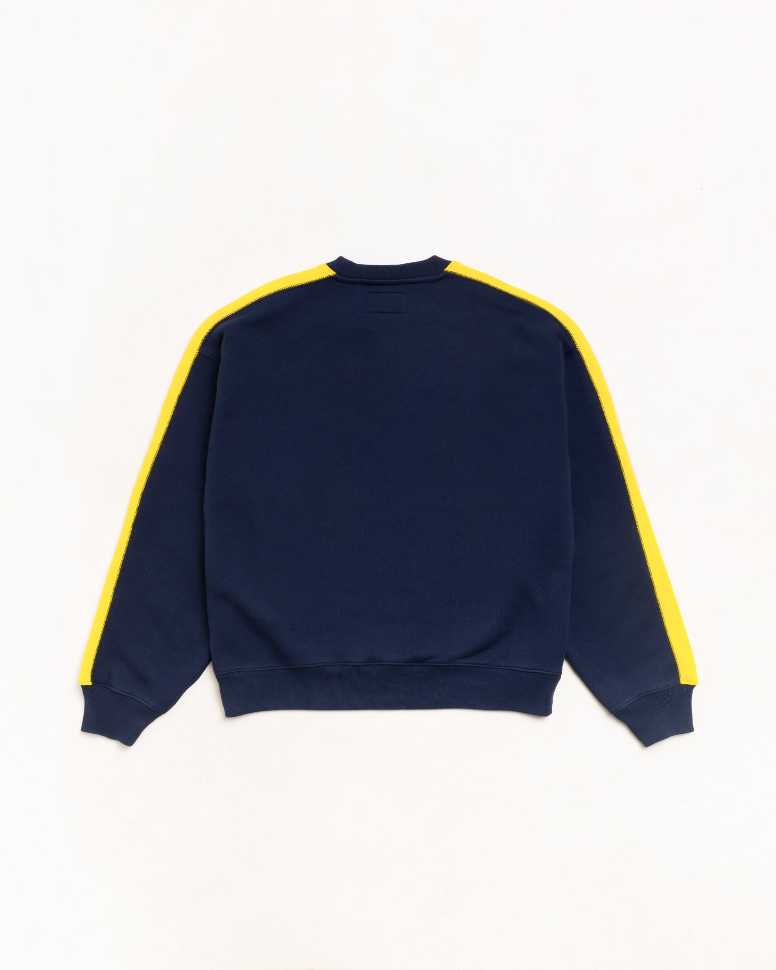 Paneled Stripe Crew - Navy | Crew Fleece | Stüssy Canada