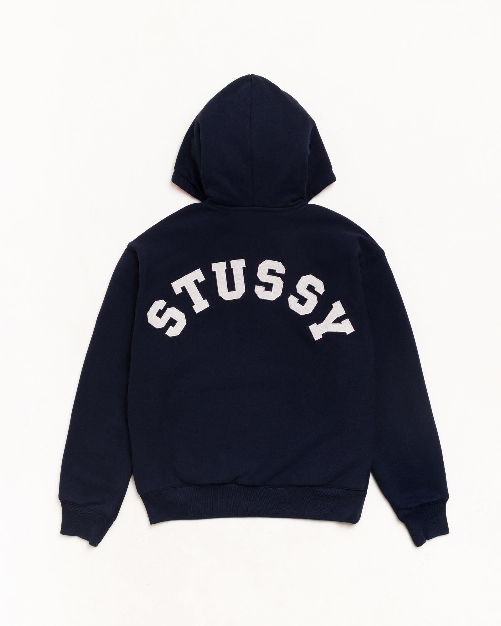 Double Faced Zip Hoodie - Navy | Zip-up Fleece | Stüssy Canada