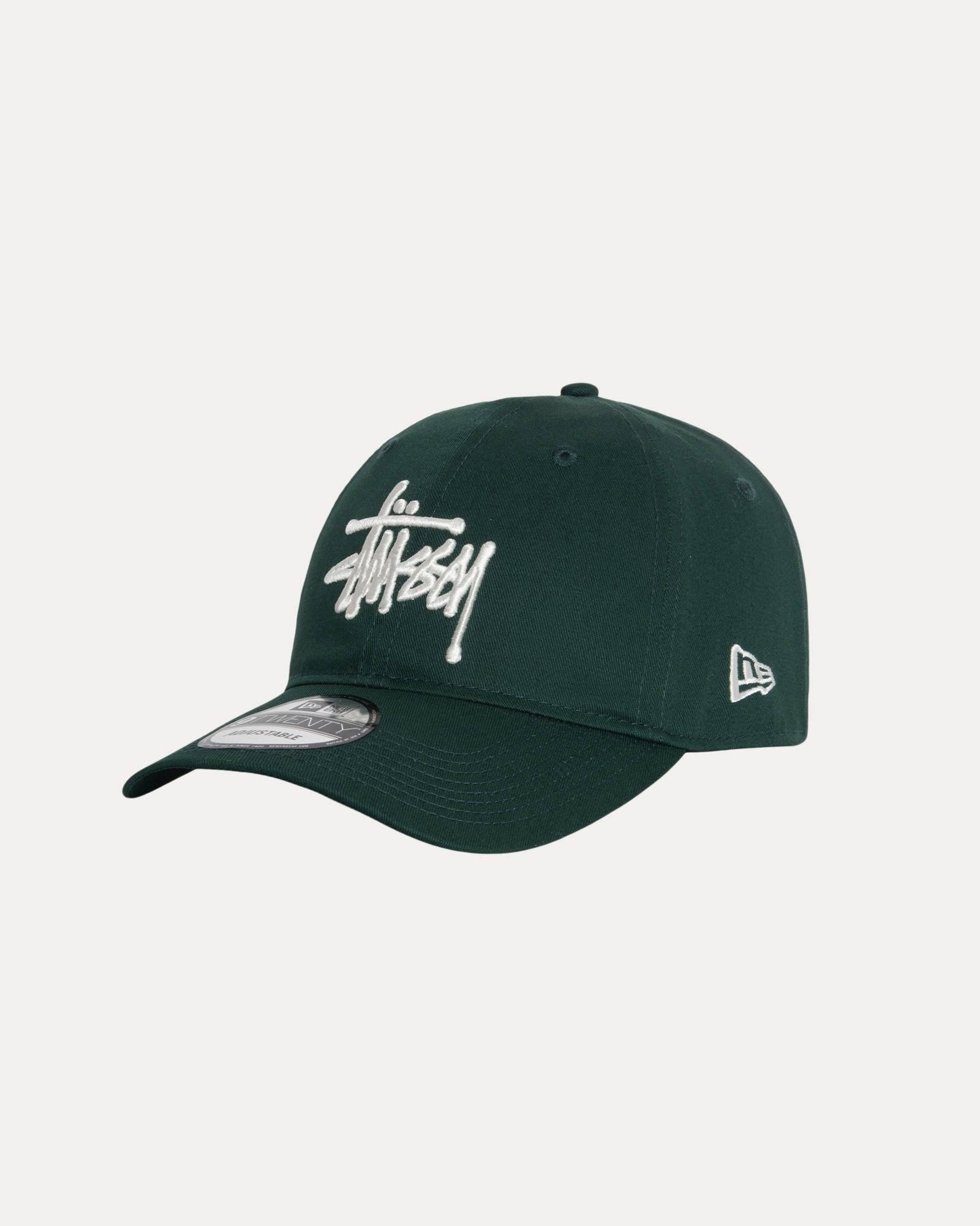 STUSSY×NEW ERA 9TWENTY BASIC green New Era 9TWENTY Basic Strapback – Dark Green | Headwear