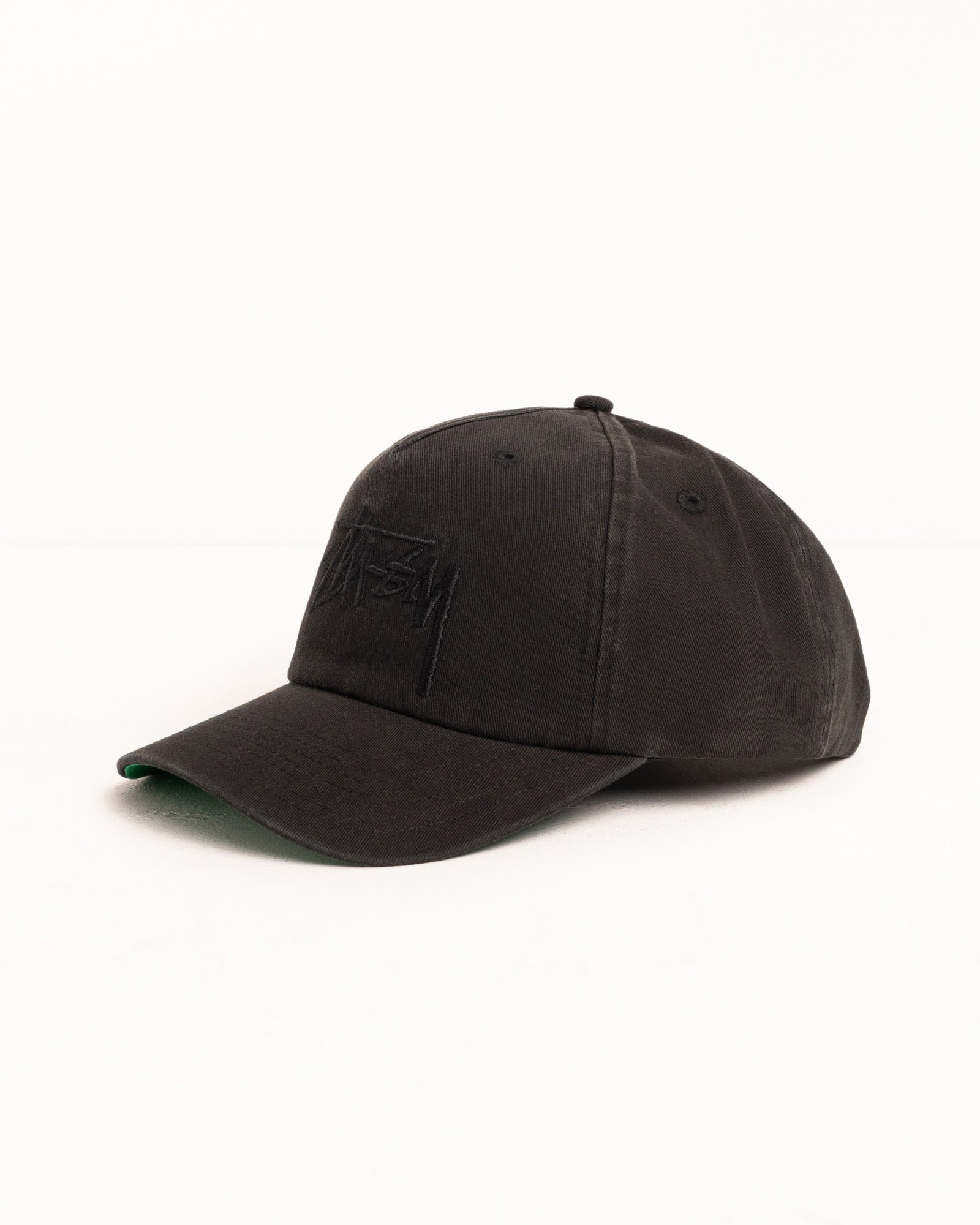 Mid-Depth Big Stock Snapback – Black | Headwear | Stüssy Canada