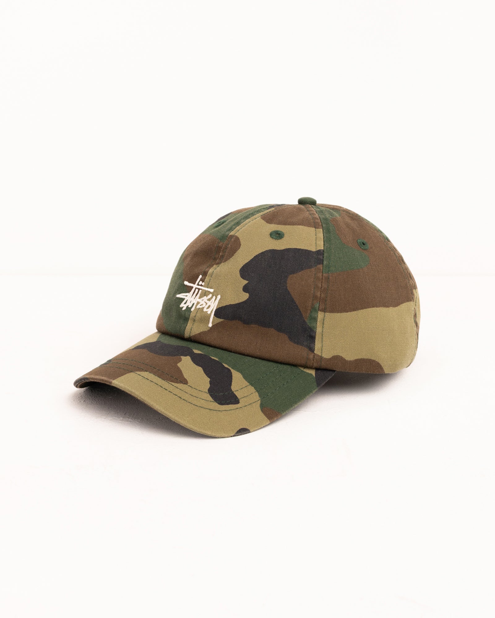 Basic Stüssy Cap Washed – Woodland Camo | Headwear | Stüssy Canada