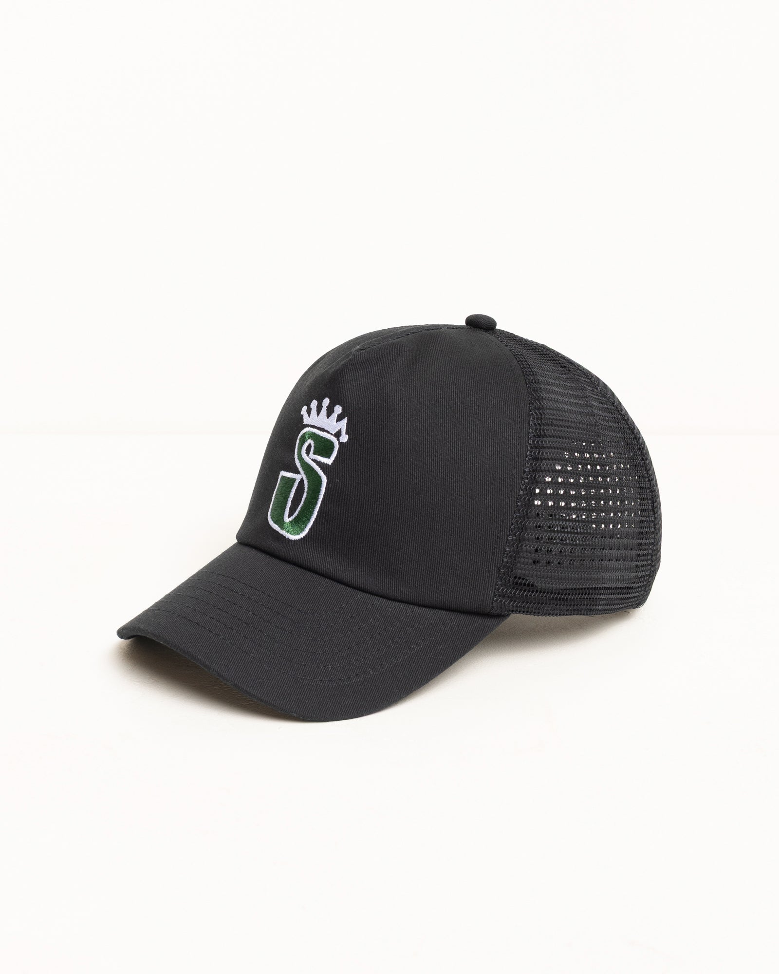 Trucker S Crown Snapback – Shadow Black | Headwear | Stüssy Canada