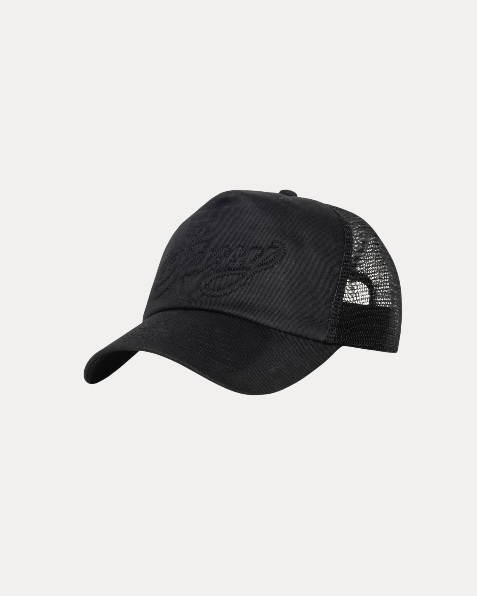 Trucker Cursive Stitch Accessories In Black