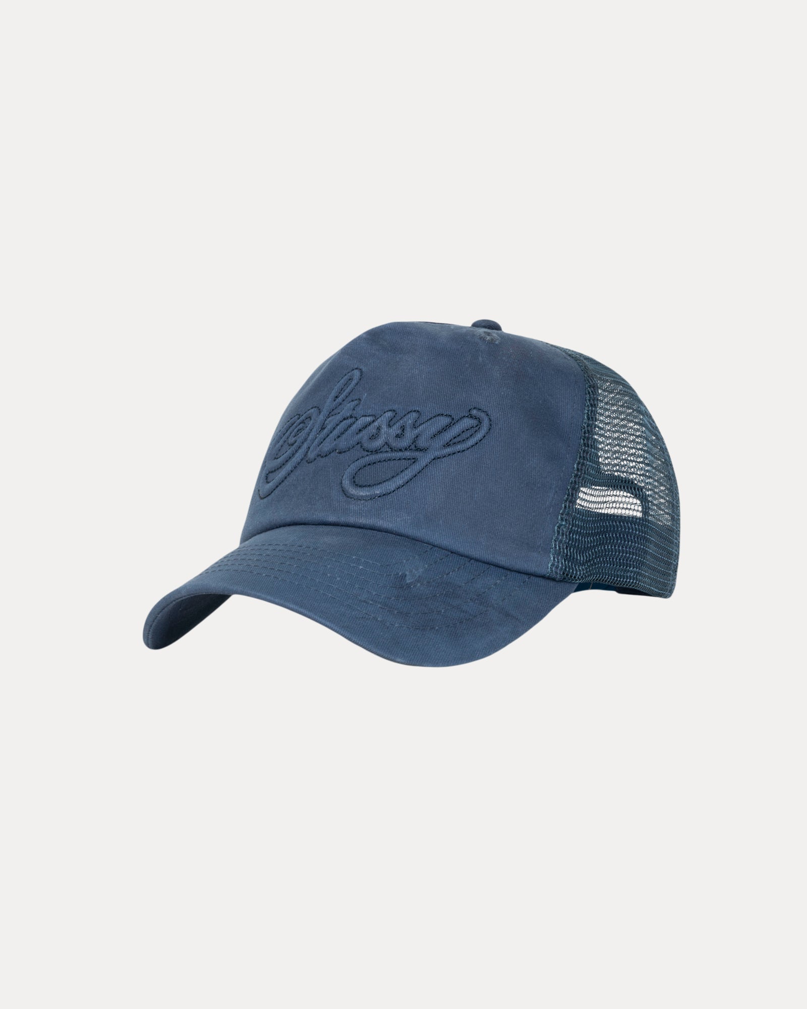 Trucker Cursive Stitch Accessories In Navy