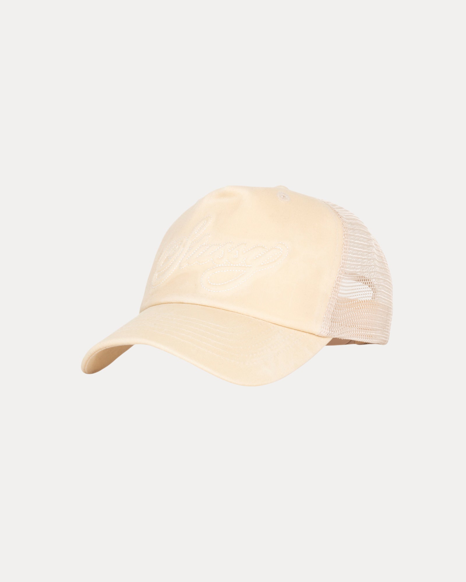 Trucker Cursive Stitch Accessories In Sand