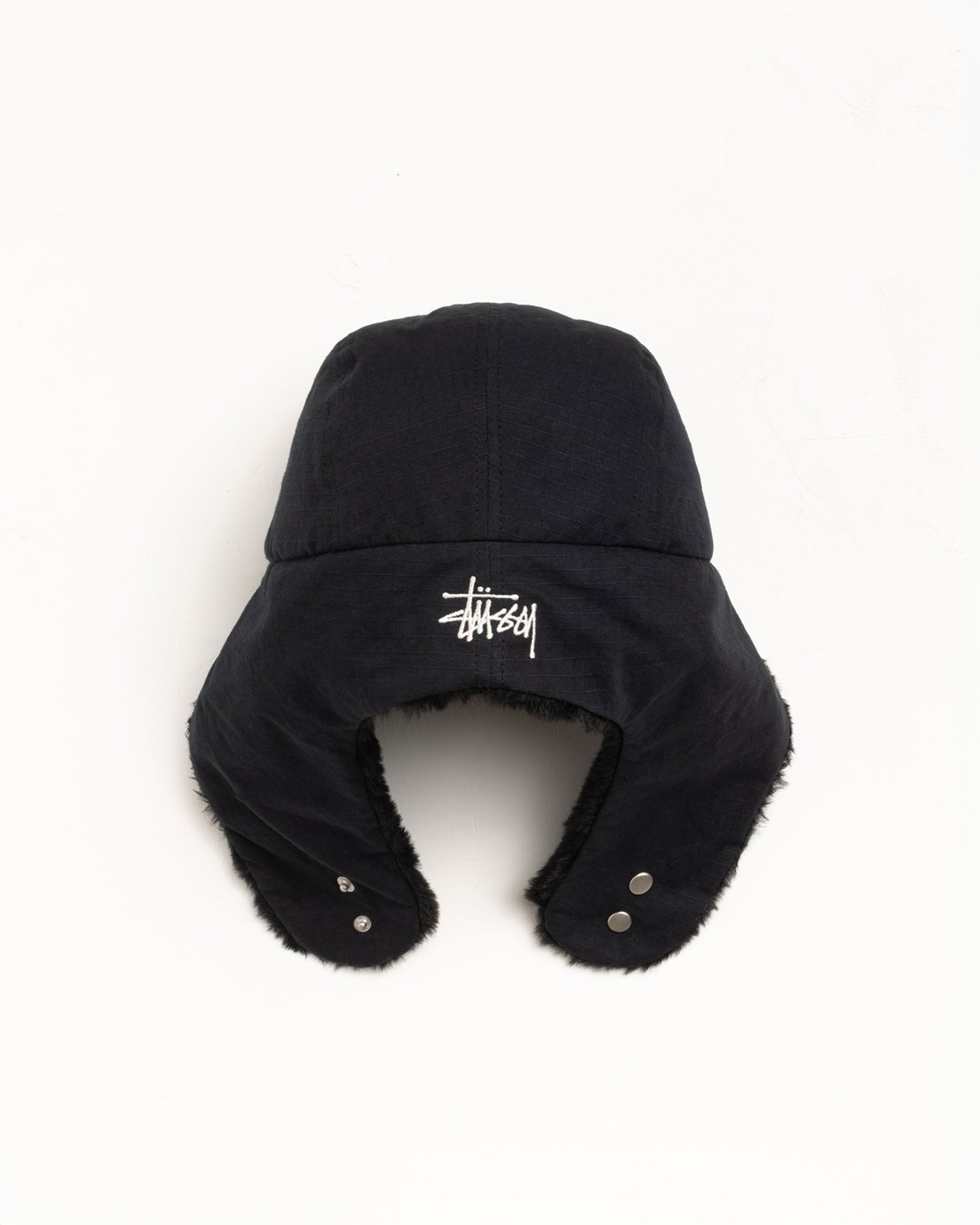 帽子 Stussy 25fw RIPSTOP TRAPPER CAP L/XL Ripstop Trapper Cap – Black | Headwear | Stüssy Canada