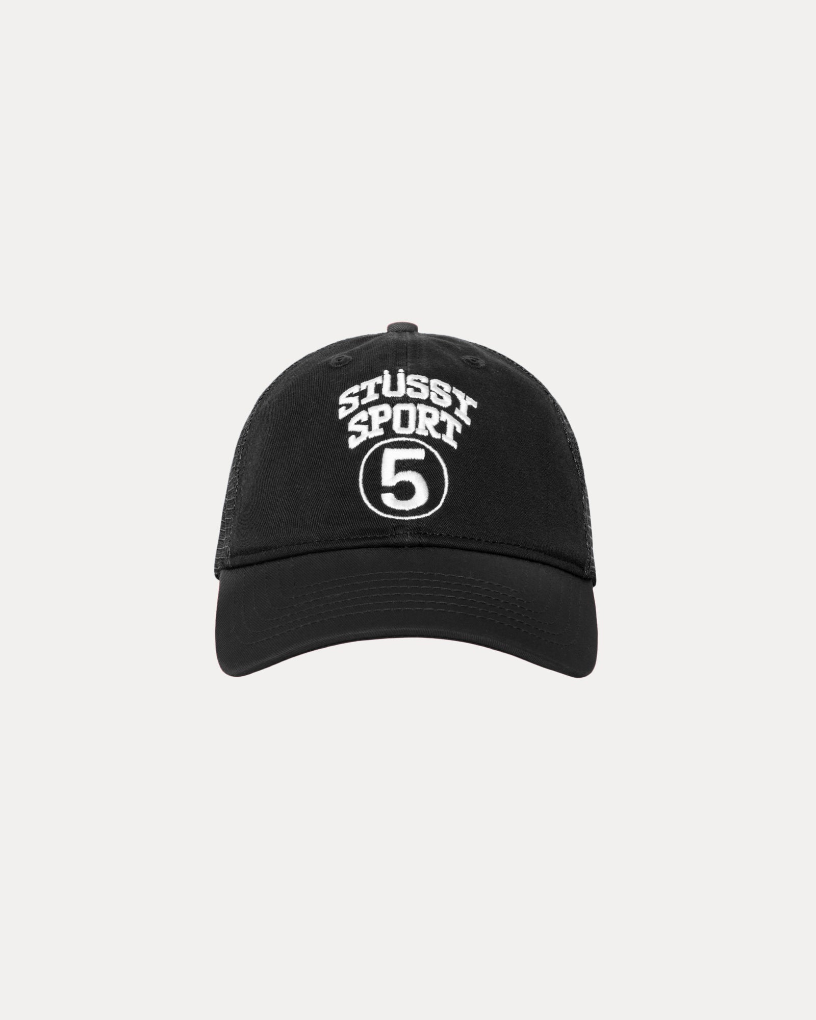 Lp Stussy Sport 5 Trucker Cap Accessories In Black