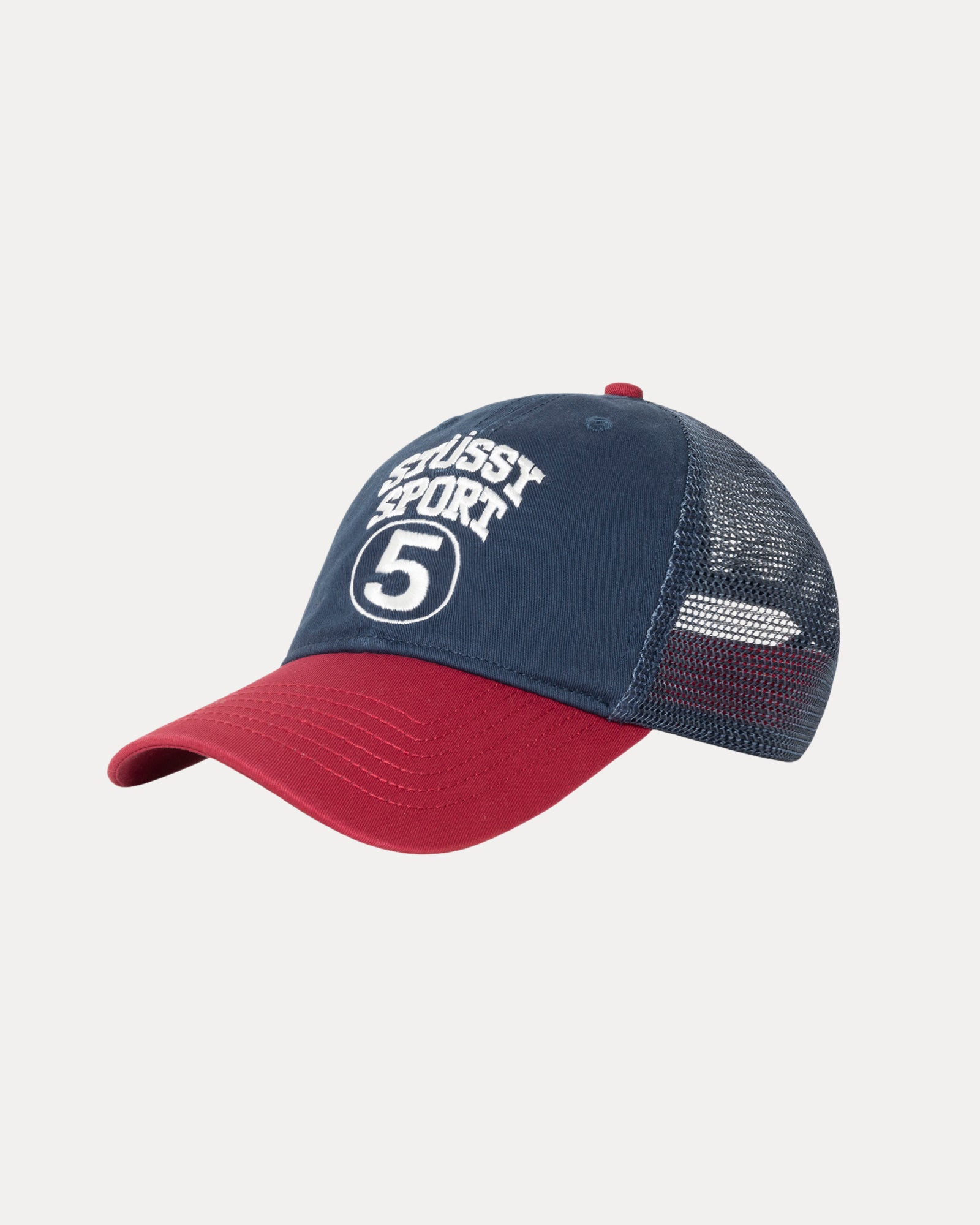 Lp Stussy Sport 5 Trucker Cap Accessories In Navy