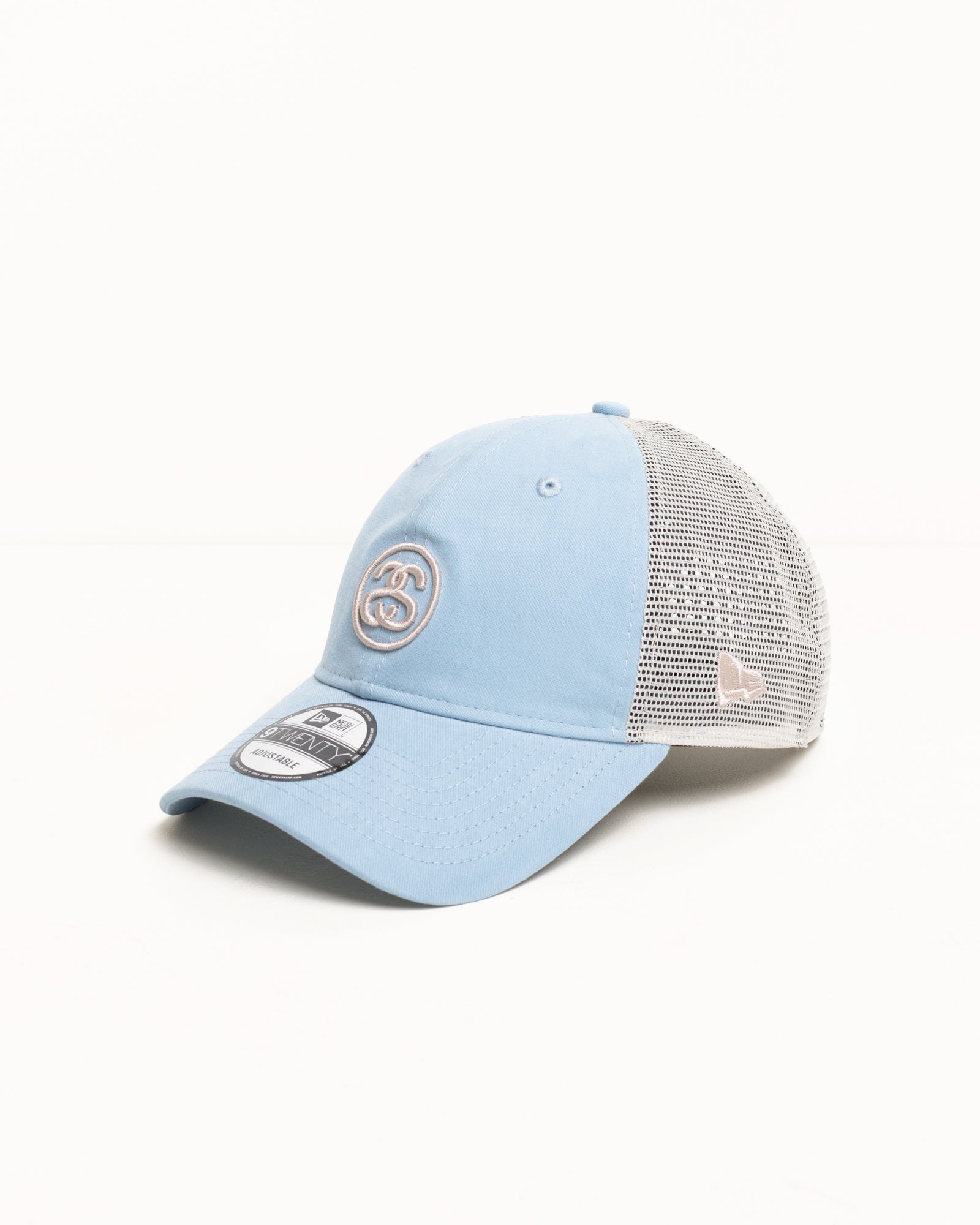 9Twenty Stüssy SS Link Trucker Headwear in the color Blue