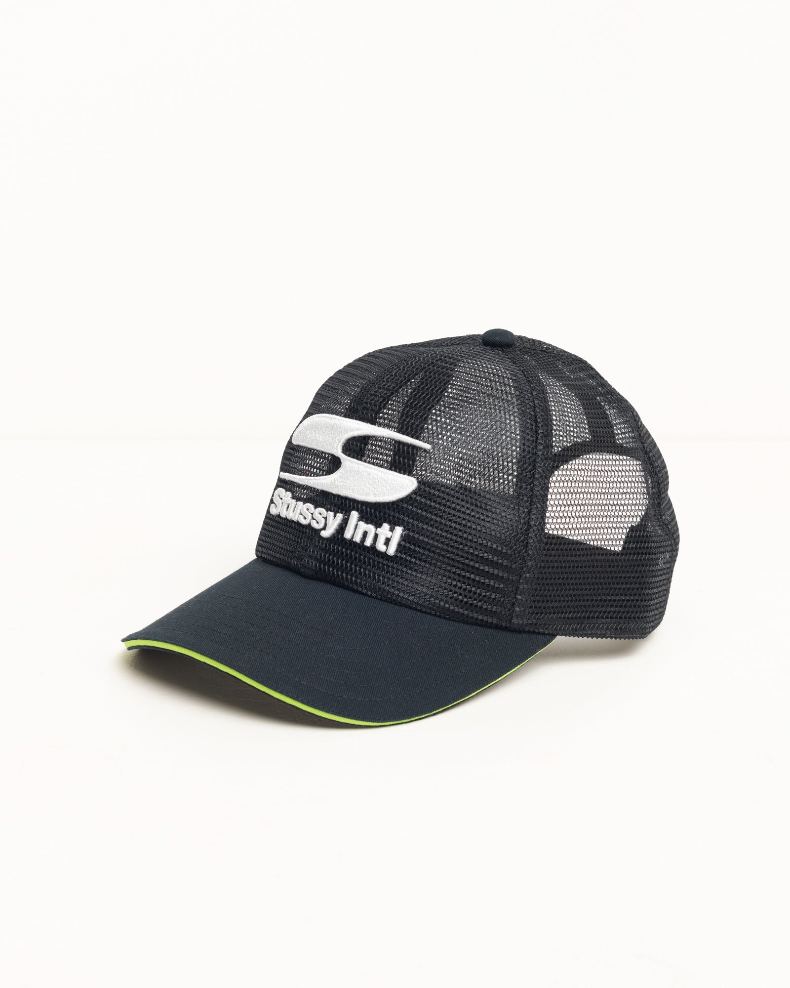 Mid-Depth Moto S Mesh Trucker – Black | Headwear | Stüssy Canada