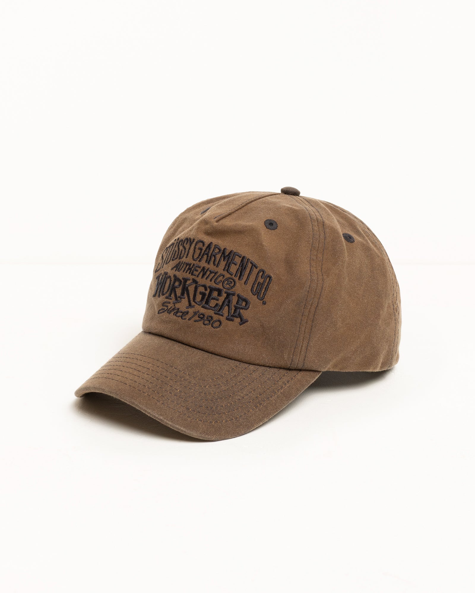 Mid-Depth Workgear Waxed Snapback – Brown | Headwear | Stüssy Canada