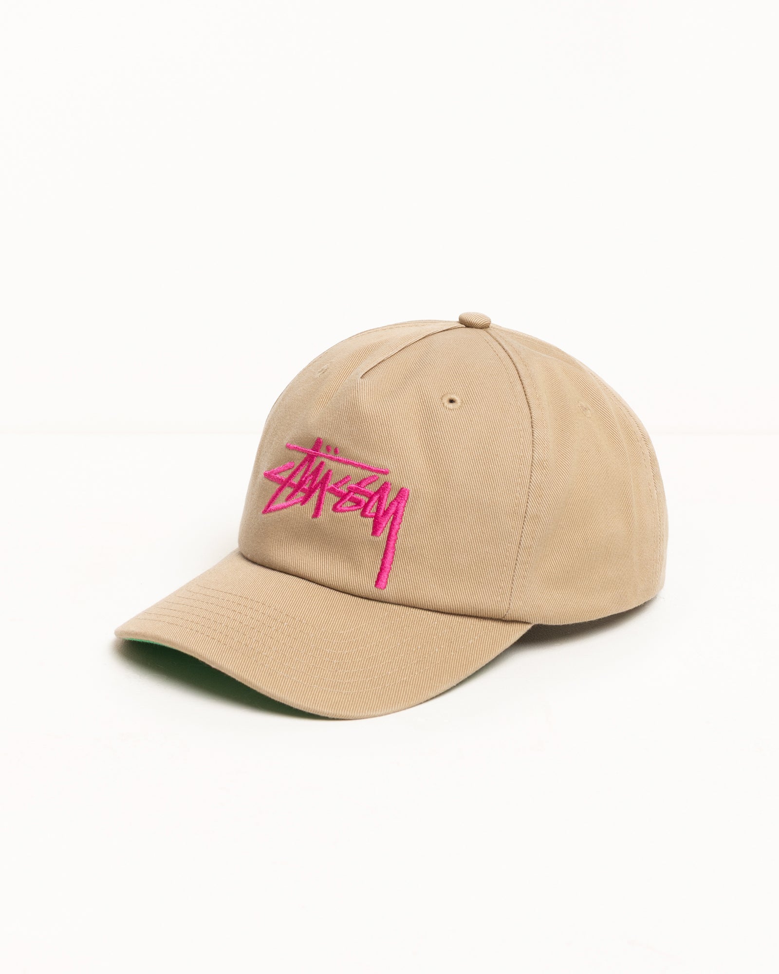 Mid-Depth Big Stock Snapback – Khaki | Headwear | Stüssy Canada