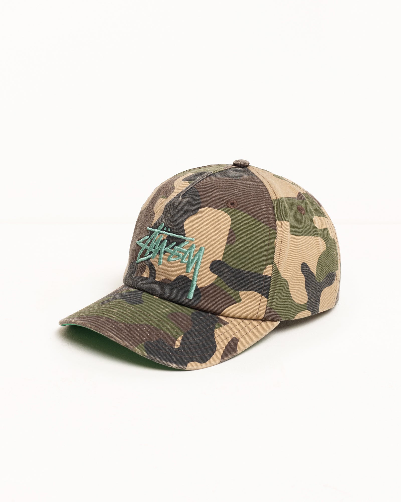 Big Stock Snapback Cap - Woodland Camo | Headwear | Stüssy Canada