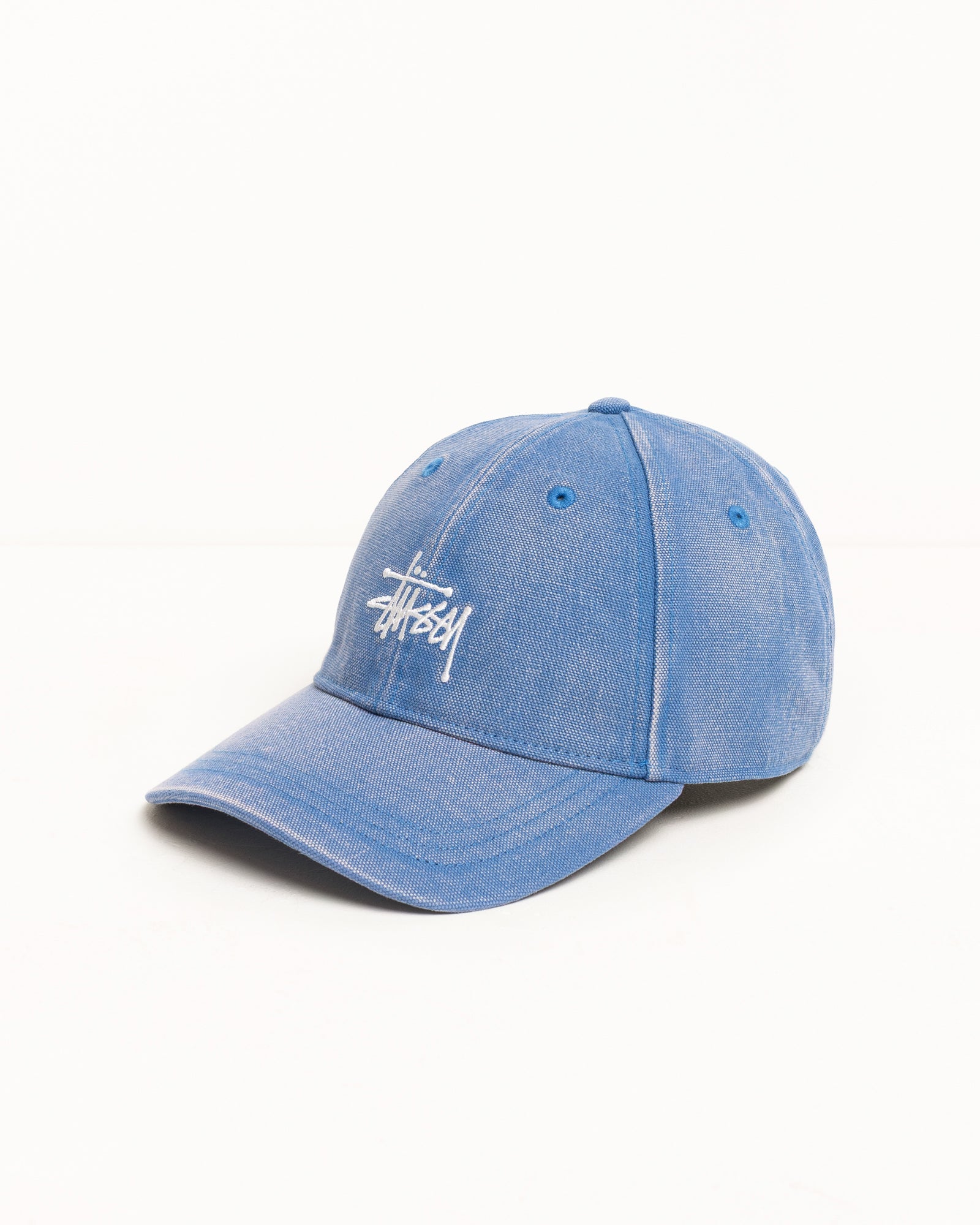 Basic Stüssy Cap Washed Canvas – Blue | Headwear | Stüssy Canada