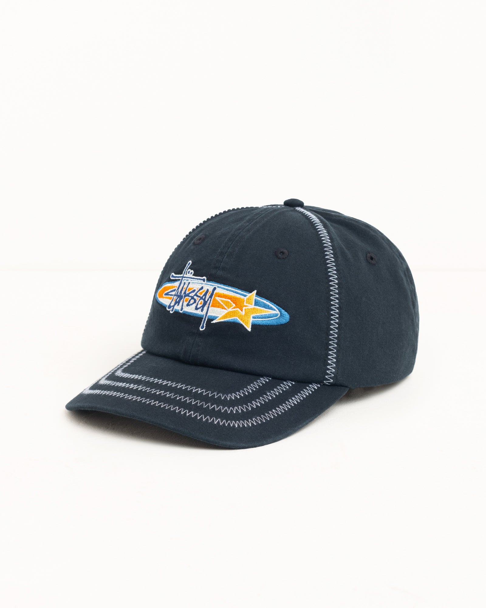 Oval Star Cap – Black | Headwear | Stüssy Canada