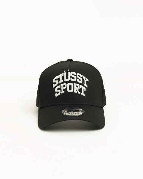 Stussy Sport 9forty Trucker Unisex In Black