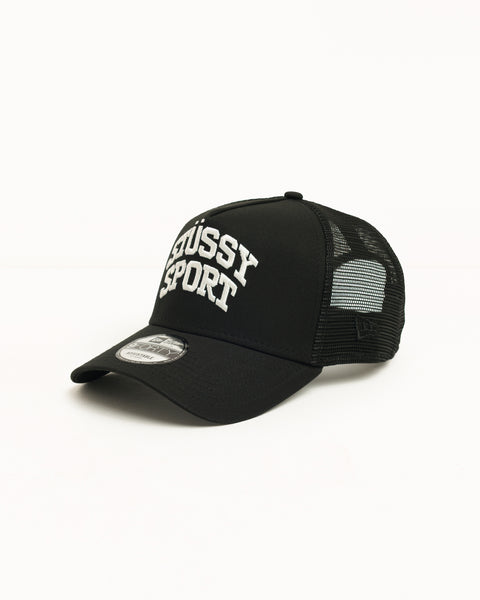 Stussy Sport 9forty Trucker Unisex In Black