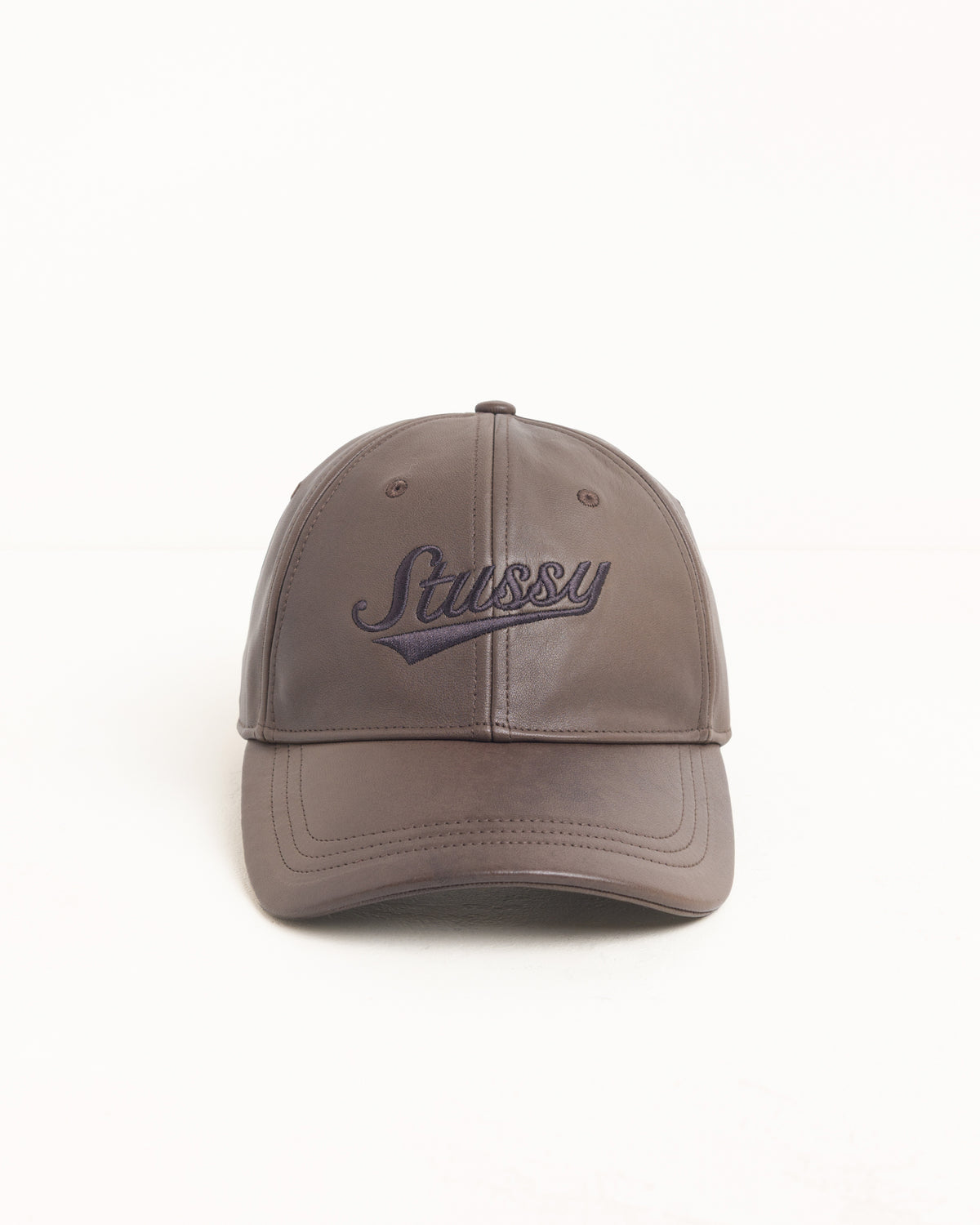 Lp Athl Leather Strapback Cap Unisex In Brown