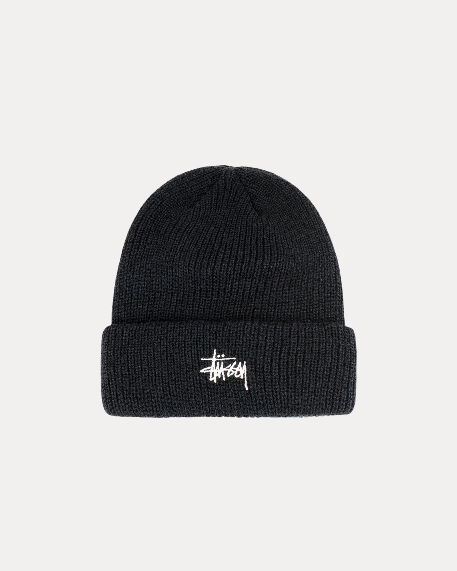 Basic Cuff Beanie Accessories In Black