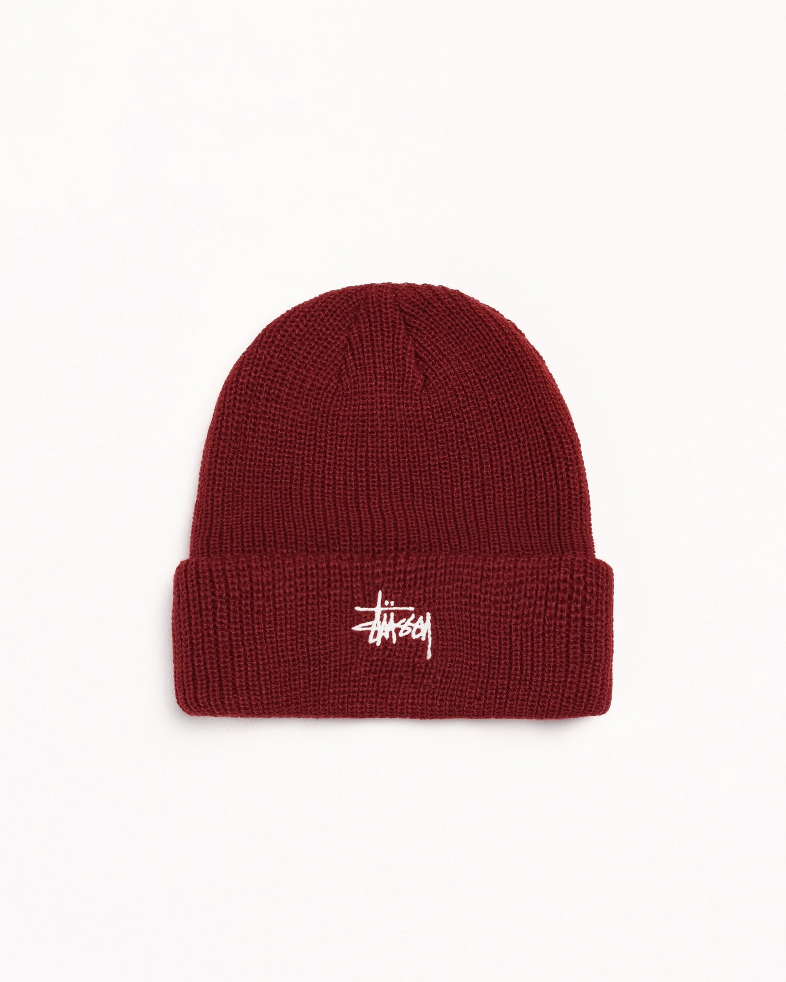 Basic Cuff Beanie Accessories In Dark Red