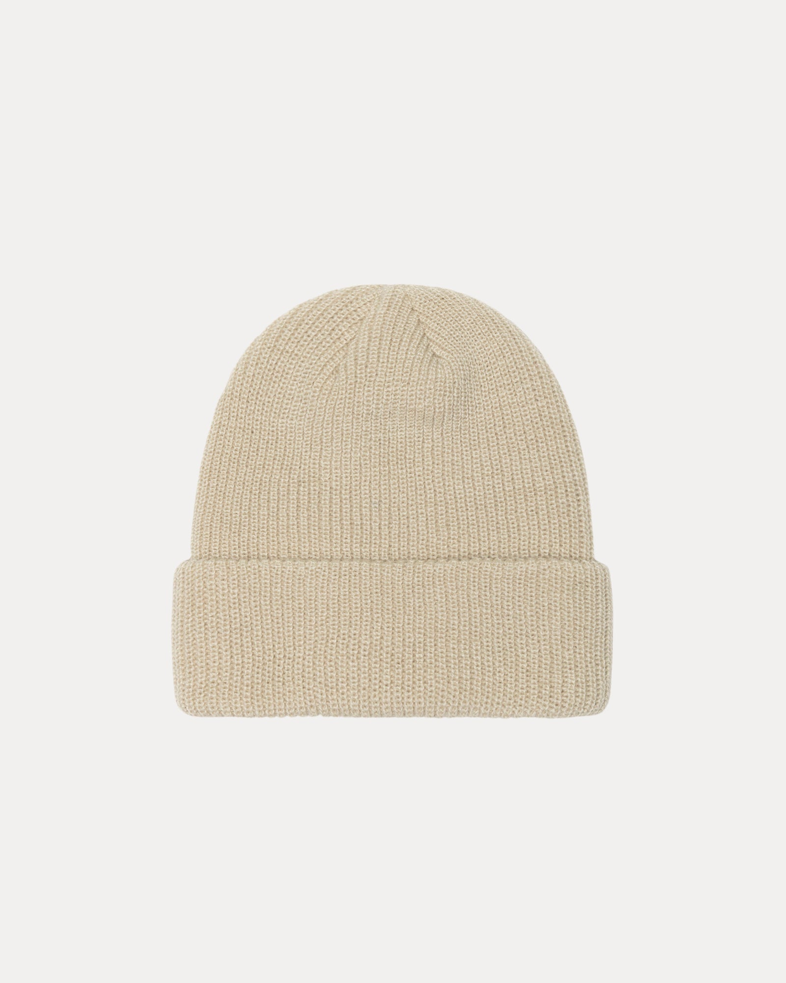 Basic Cuff Beanie Accessories In Faded Tan