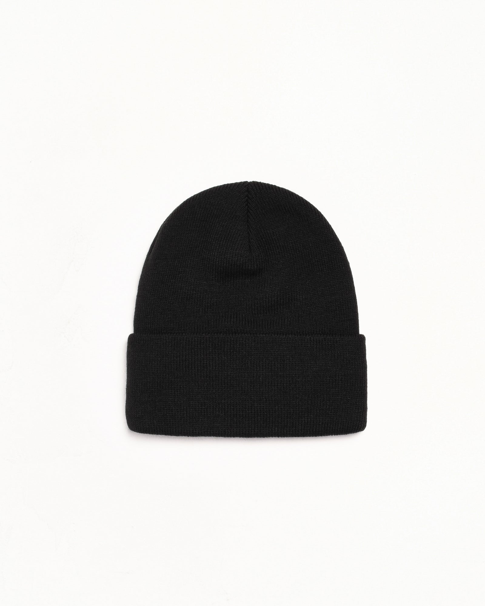 Stock Cuff Beanie Unisex In Black