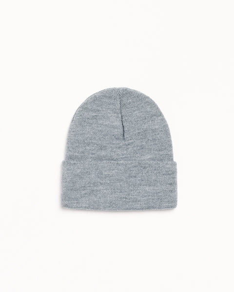 Stock Cuff Beanie Unisex In Grey Heather
