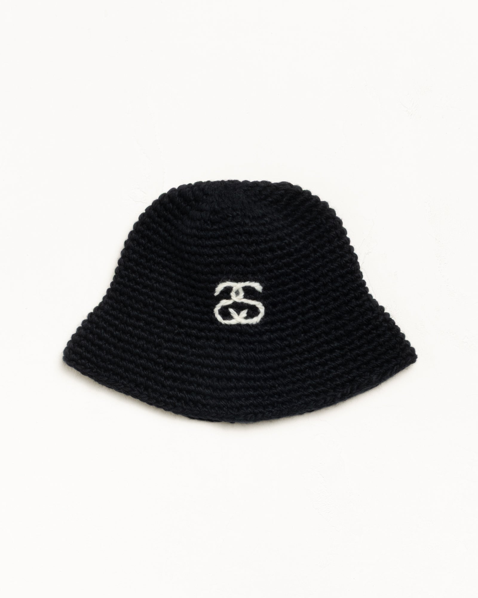 Ss Link Knit Bucket Hat Accessories - In Black