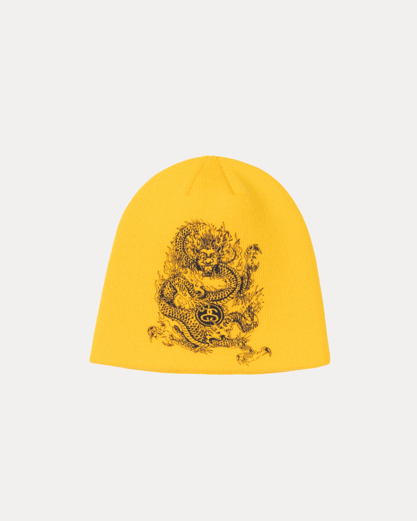 Skullcap Dragon Print Accessories In Yellow