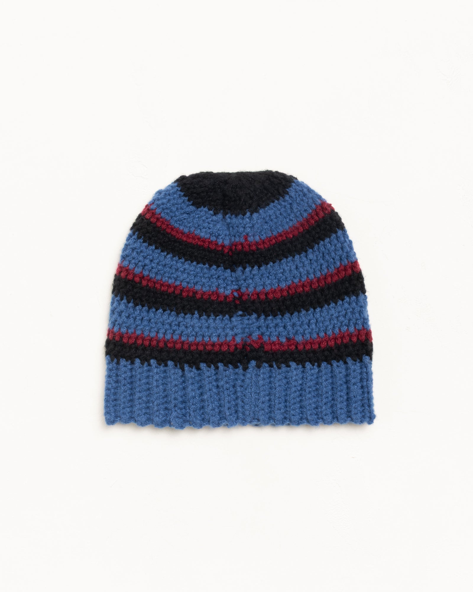 Stripe Knit Skullcap Accessories In Blue