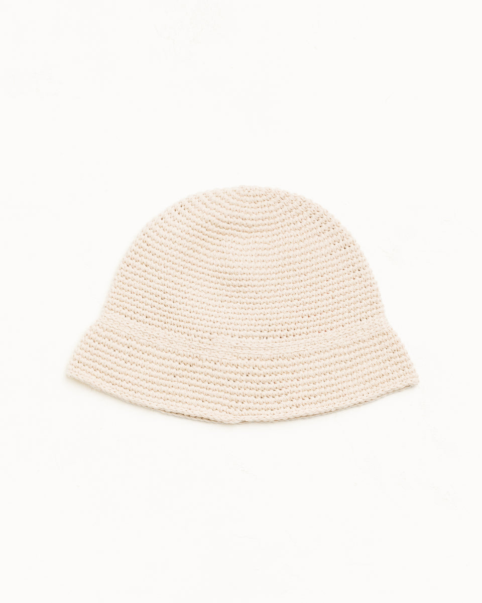 Basic Linen Knit Bucket Unisex In Oat