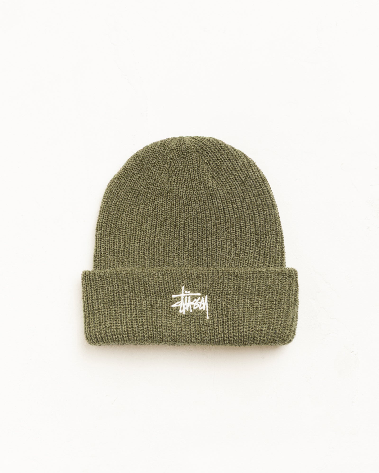 Basic Cuff Beanie Unisex In Dark Olive