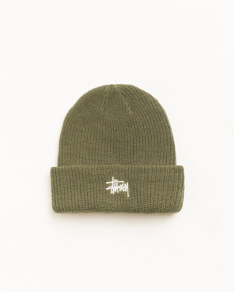 Basic Cuff Beanie Unisex In Dark Olive